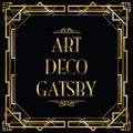 Art deco gatsby Royalty Free Stock Photo