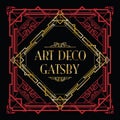 Art deco gatsby style