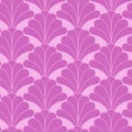 Art Deco Gatsby Style Pink Floral Flower Seamless Pattern