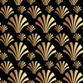 Art Deco Gatsby Style Shell Pattern Background