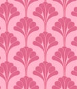 Art Deco Gatsby Style Vintage Pink Floral Flower Seamless Pattern Royalty Free Stock Photo