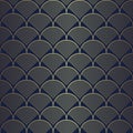 Art deco geometric with circles pattern