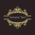 Art Deco geometric outline Monogram and Logo