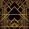 Art deco geometric pattern