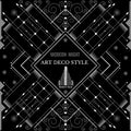 Art deco geometric pattern modern silver background