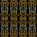 Art deco geometric pattern