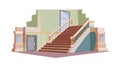 Art Deco Geometric Steps: Stylish Architectural Element, vector design Generative AI Royalty Free Stock Photo