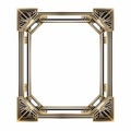 Art Deco Gold Frame Vintage Aesthetic With Sharp Perspective Angles Royalty Free Stock Photo