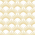 Art deco gold seamless vector pattern. Vintage geometric gold gatsby texture background, 20s and 30s trendy pattern