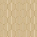 Art deco golden beige white pattern. Vector art. Royalty Free Stock Photo