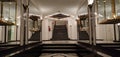 Art deco hallway and staircase. Royalty Free Stock Photo