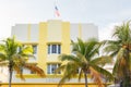 Art deco hotel Leslie in Miami Beach, Florida Royalty Free Stock Photo