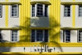 Art deco hotel on Ocean Drive in Miami Beach, Florida. Royalty Free Stock Photo