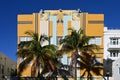 Art deco hotel on Ocean Drive in Miami Beach, Florida.