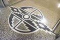 Art deco inlays in the floors of Hoover Dam by Allen Tupper True based on Southwestern Indian tribe designs, Hoover Dam, Arizona,