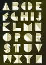 art deco inspired alphabet