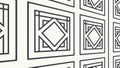 Art Deco Inspired Geometric Square Pattern Design, Stylish, vector design Generative AI Royalty Free Stock Photo