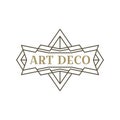 Art deco logo. Vintage label design. Retro badges.