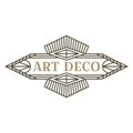 Art deco logo. Vintage label design. Retro badges.