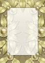 Art Deco Metallic Leaf frame