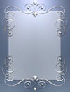 Art Deco metallic swirl frame