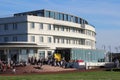 Art deco Midland Hotel, promenade, Morecambe. Royalty Free Stock Photo