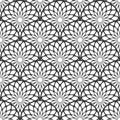 Art Deco motif in decorative seamless pattern Royalty Free Stock Photo