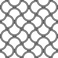 Art Deco motif in seamless decorative geometric pattern