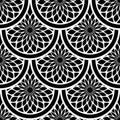 Art Deco motif in seamless decorative geometric pattern Royalty Free Stock Photo