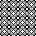 Art Deco motif in seamless geometric pattern Royalty Free Stock Photo