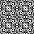 Art Deco motif in seamless geometric pattern Royalty Free Stock Photo