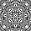 Art Deco motif in seamless geometric pattern Royalty Free Stock Photo