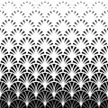 Art deco pattern. Geometric peacock background. ?lowers prints. Geometry modern ornament. Scrolls lattice. China ethnic style Royalty Free Stock Photo