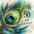 Art Deco Peacock Feather: 50 and Fabulous