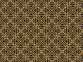 Art deco retro geometric decorative seamless pattern Royalty Free Stock Photo