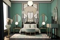 Art Deco Room: Create a set of images that showcase a glamorous, sophisticated Art Deco - themed room. Generative AI