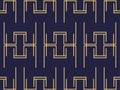 Art deco seamless pattern. Background with a pattern of lines, style 1920s, 1930s. Vector Royalty Free Stock Photo