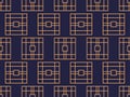 Art deco seamless pattern. Background with a pattern of lines, style 1920s, 1930s. Vector Royalty Free Stock Photo