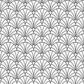 Art deco seamless pattern. Repeating abstract geometric background. Modern geometry lattice. Repeated elegant flower graphic