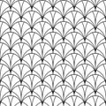 Art deco seamless pattern. Repeating abstract geometric background. Modern geometry lattice. Repeated elegant flower graphic Royalty Free Stock Photo