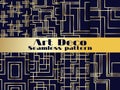 Art deco seamless pattern set. Vintage background with golden gradient. The style of the 1920s and 1930s. Vector Royalty Free Stock Photo