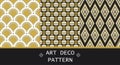 Art Deco Seamless Pattern Vector Illustration Royalty Free Stock Photo