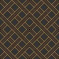 Art Deco seamless vintage wallpaper pattern. Geometric vector go