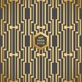 Art Deco seamless vintage wallpaper pattern Royalty Free Stock Photo