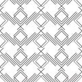 Art deco simple linear seamless pattern