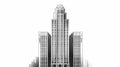 Art Deco Skyscraper Clipart In Andy Fairhurst Style Royalty Free Stock Photo