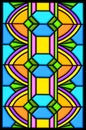 Art deco stain glass design Royalty Free Stock Photo
