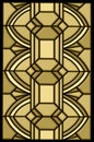 Art deco stain glass design Royalty Free Stock Photo