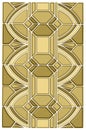 Art deco stain glass design