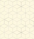 Art deco style cubes luxury seamless pattern background Royalty Free Stock Photo